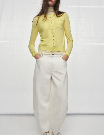 Cardigan Zara, galben