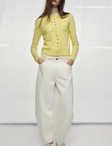 Cardigan Zara, galben