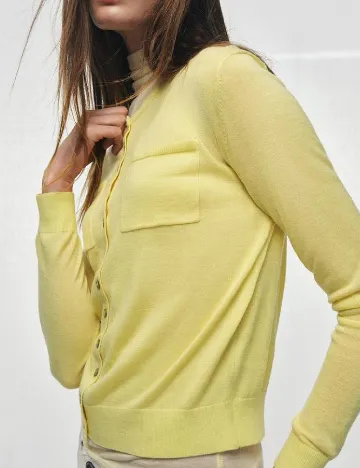 Cardigan Zara, galben