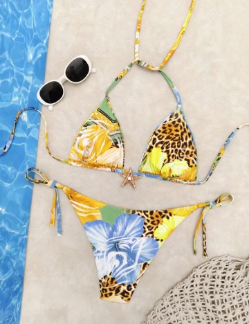 Costum de baie SHEIN, mix culori