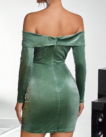 Rochie scurta SHEIN, verde