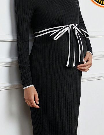 Rochie medie SHEIN Maternity, negru