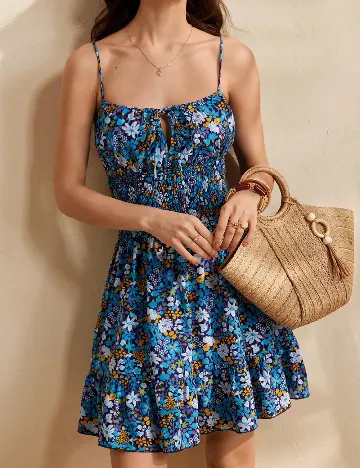 Rochie scurta SHEIN, floral print