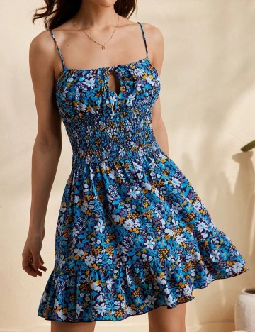 Rochie scurta SHEIN, floral print
