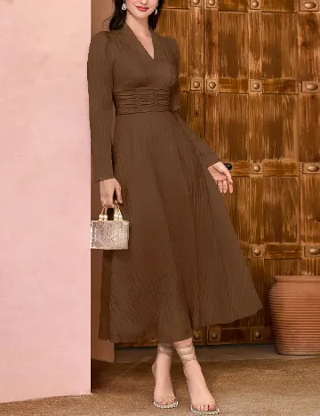 Rochie medie SHEIN, maro