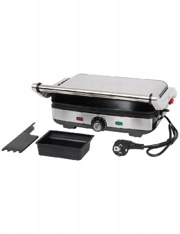 Grătar electric de contact, 1600 w MasterChef, argintiu