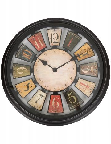 Ceas de perete, Ø 40cm ACTION, mix culori