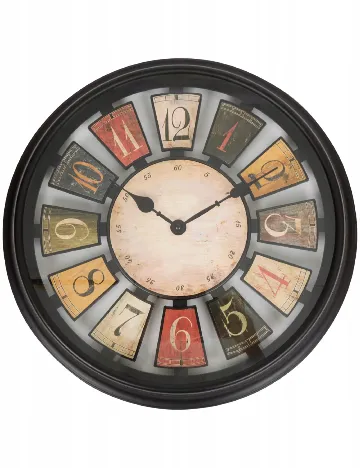 Ceas de perete, Ø 40cm ACTION, mix culori