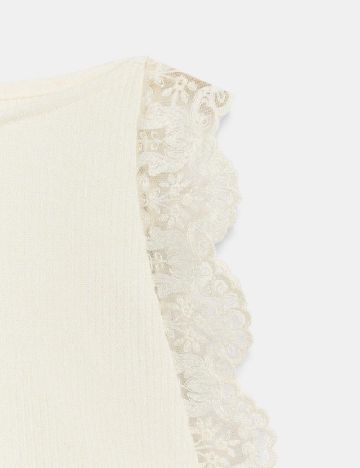 Top Zara, ecru