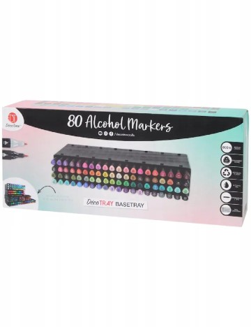 Set markere, 80 bucati Deco Time, mix culori