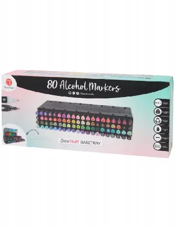 Set markere, 80 bucati Deco Time, mix culori