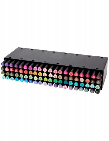 Set markere, 80 bucati Deco Time, mix culori