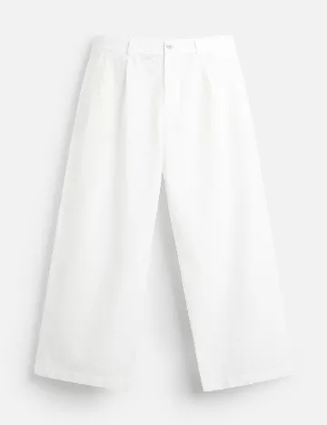 Pantaloni Zara, alb