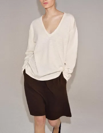 Bluza Oversize Zara, ecru