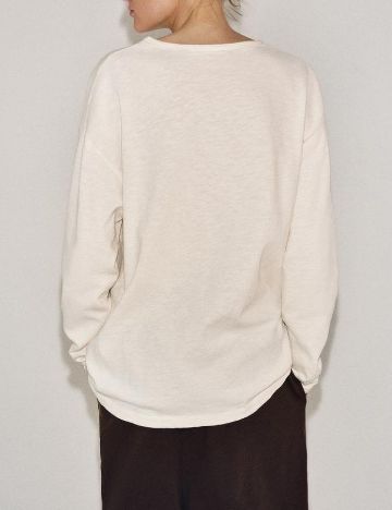 Bluza Oversize Zara, ecru