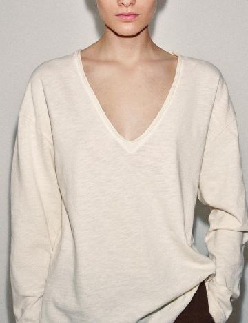 Bluza Oversize Zara, ecru