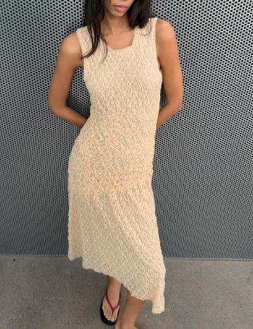 Rochie lunga Zara, crem