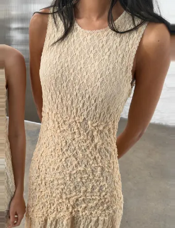 Rochie lunga Zara, crem