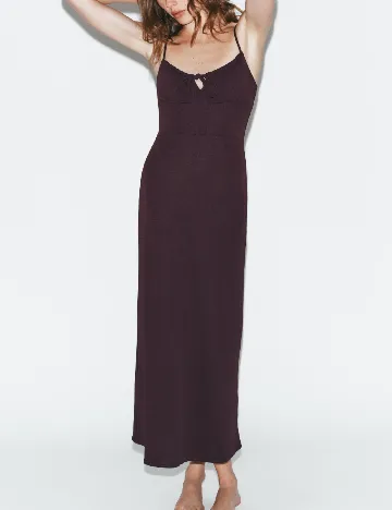 Rochie lunga Zara, pruna