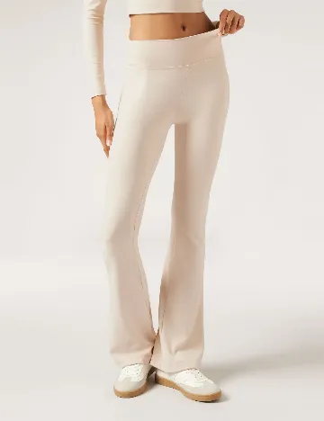 Pantaloni Calzedonia, crem