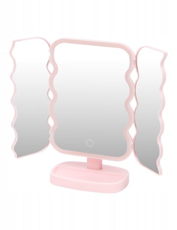 Oglinda cu LED ACTION, roz