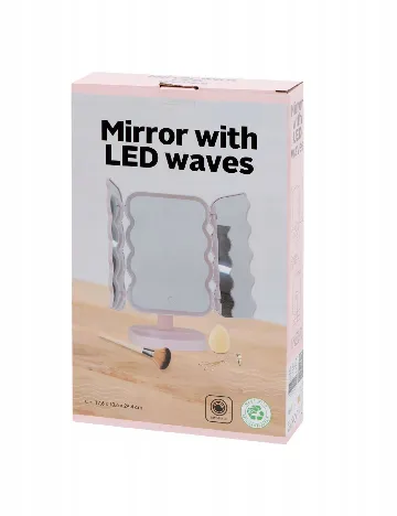 Oglinda cu LED ACTION, roz