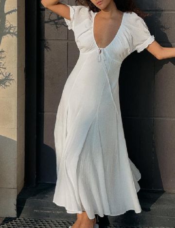 Rochie lunga Zara, alb