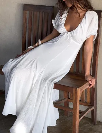 Rochie lunga Zara, alb