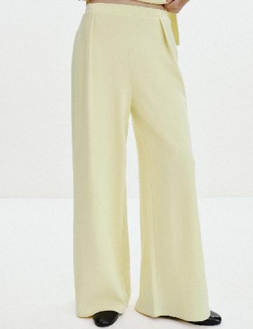 Pantaloni Zara, galben
