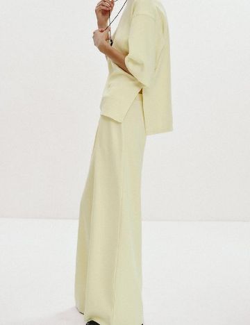 Pantaloni Zara, galben