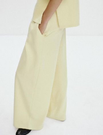 Pantaloni Zara, galben