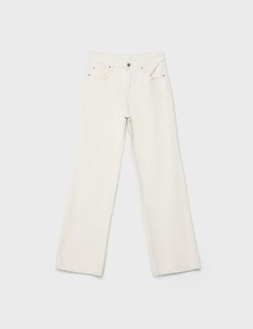 Blugi Stradivarius, crem