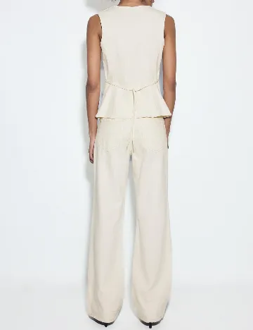 Blugi Stradivarius, crem