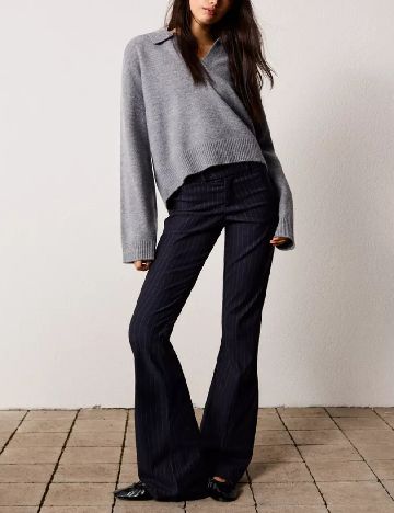 Pantaloni Bershka, bleumarin