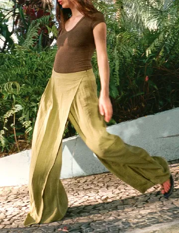 Pantaloni Zara, verde