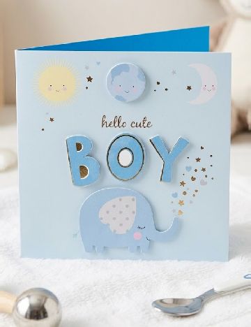 Felicitare, albastru