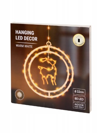Decoratiune LED ACTION, alb cald