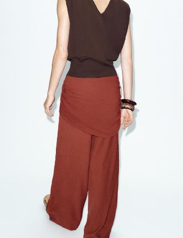 Pantaloni Zara, caramiziu