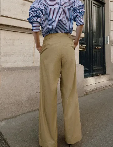 Pantaloni Zara, kaki