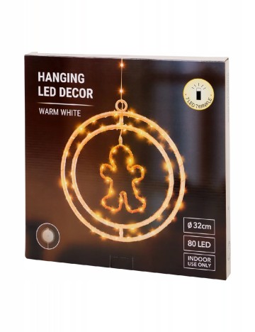 Decoratiune LED ACTION, alb cald