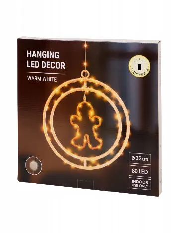Decoratiune LED ACTION, alb cald