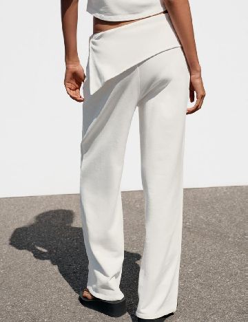 Pantaloni Zara, alb