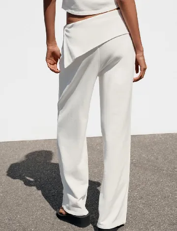 Pantaloni Zara, alb