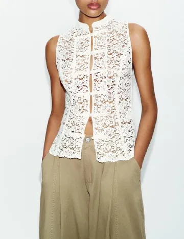 Pantaloni Zara, kaki