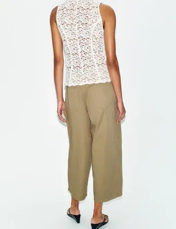 Pantaloni Zara, kaki