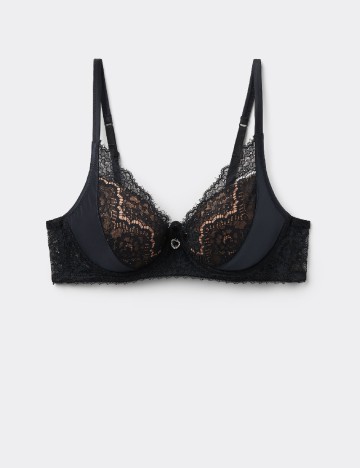 Sutien Tezenis, negru/crem