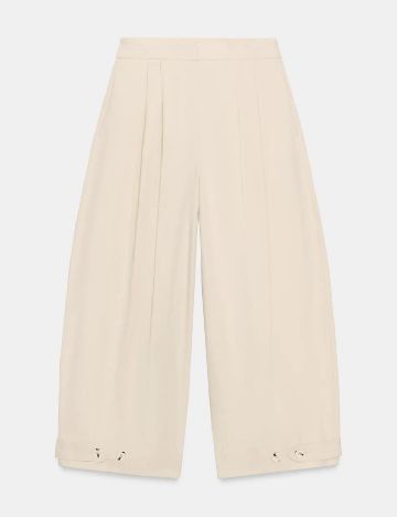 Pantaloni Zara, crem