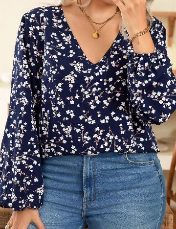 Bluza SHEIN CURVE, bleumarin