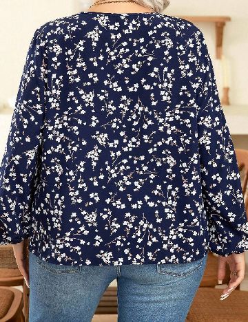 Bluza SHEIN CURVE, bleumarin