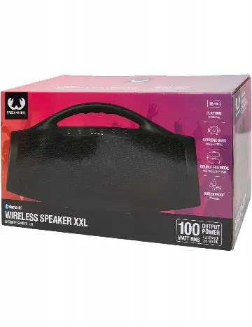 Boxă wireless boombox XXL, RMS 100W, Bluetooth Fresh 'n Rebel, negru